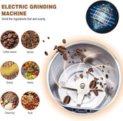 Multifunctional Electric Coffee Grinder | Stainless Steel Portable Spice & Coffee Bean Grinder