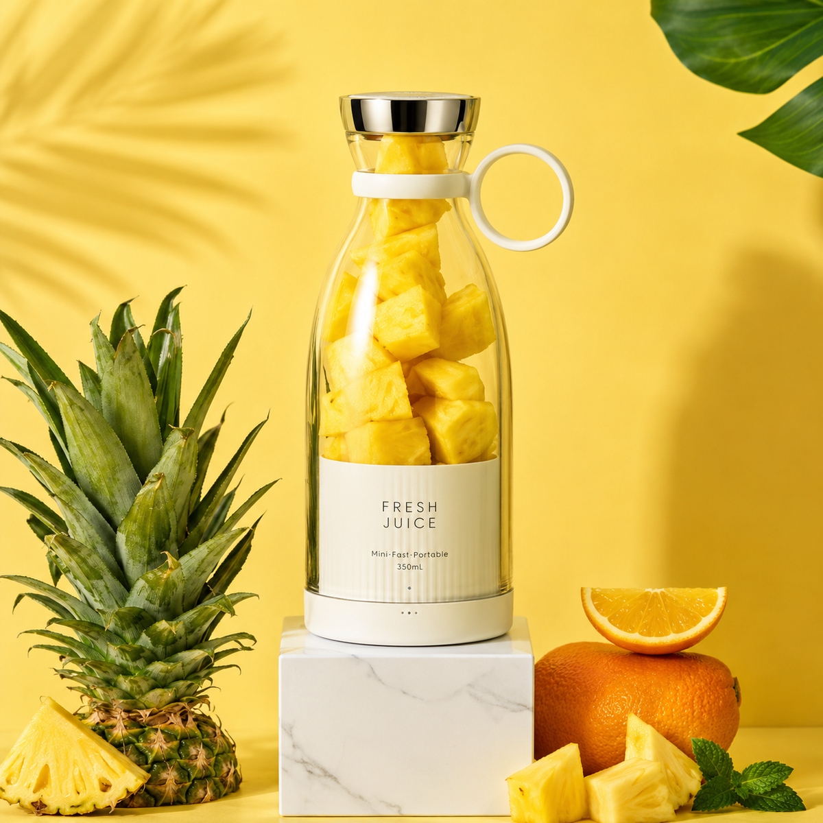 Portable Mini Juicer Blender | Rechargeable Personal Blender for Smoothies & Juices | Compact USB Blender for Travel & Home