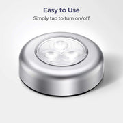Stick-On LED Bright Lights – Wireless Push Light for Home, Kitchen & Wardrobe | Pack of 2