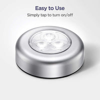 Stick-On LED Bright Lights – Wireless Push Light for Home, Kitchen & Wardrobe | Pack of 2