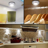 Stick-On LED Bright Lights – Wireless Push Light for Home, Kitchen & Wardrobe | Pack of 2