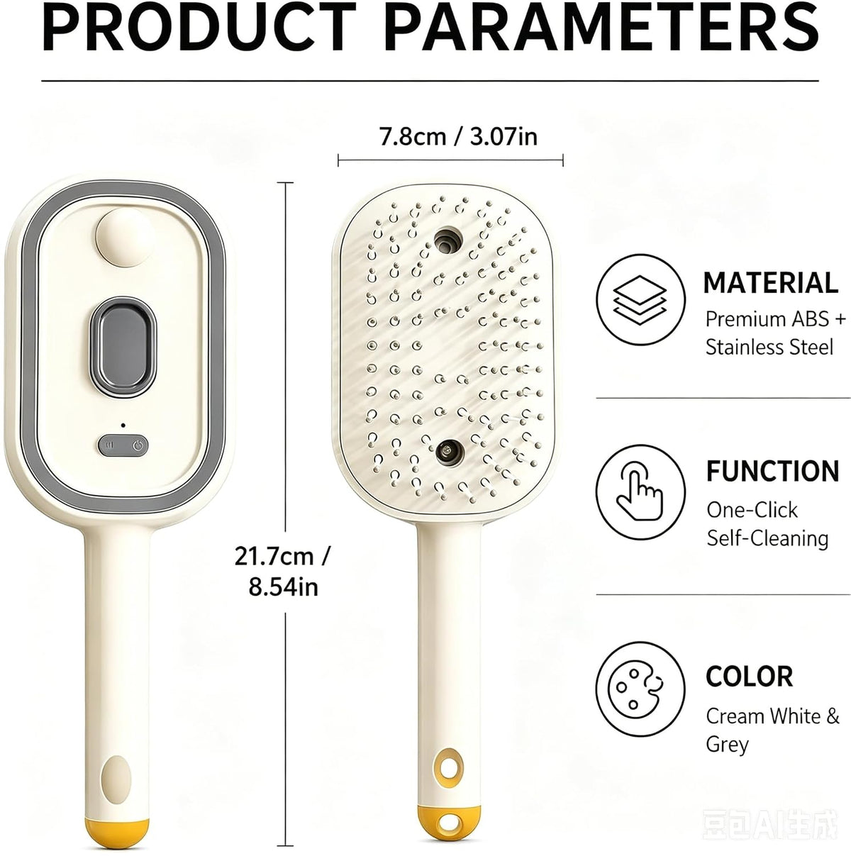 Electric Spray Air Cushion Hair Brush | 3-in-1 Detangling & Scalp Massage Comb