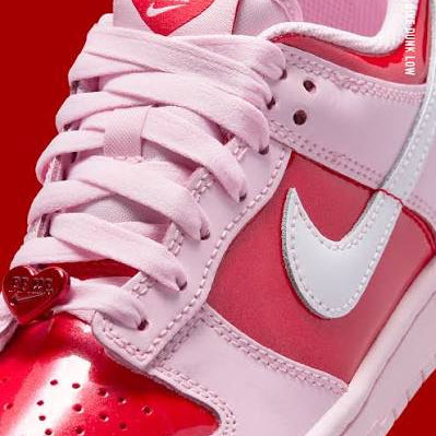 StrangeLove x Dunk Low SB Valentine's Day Sneakers | Pink & Red Casual Shoes for Men & Women