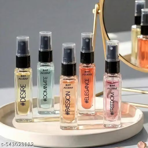 BRIT ACCENT | Perfume Gift Pack for Women | 5 x 8ml | Premium Fragrances| Eau de Toilette - 40 ml (For Women)