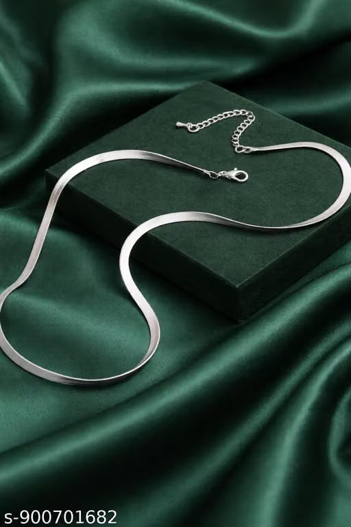 Silver & Gold Chain Combo for Men & Women | Stylish Adjustable Daily Wear Necklace Set
