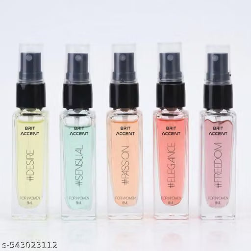 BRIT ACCENT | Perfume Gift Pack for Women | 5 x 8ml | Premium Fragrances| Eau de Toilette - 40 ml (For Women)
