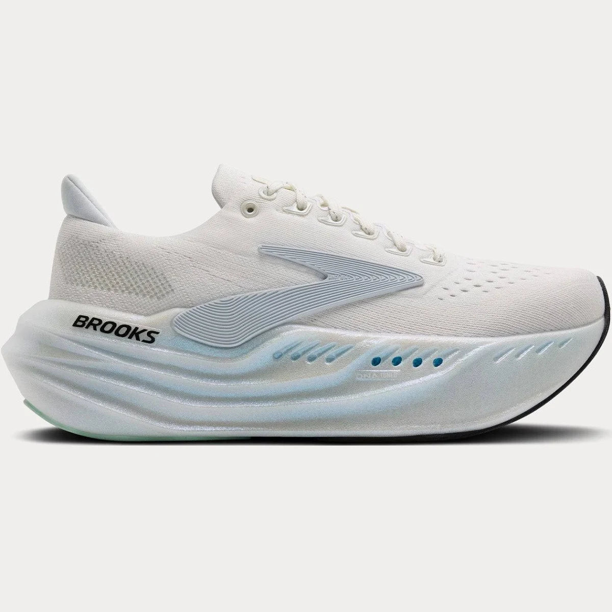 Brooks Glycerin Max Running Shoes | Pearlized White & Bay | Unisex Cushioned Sneakers